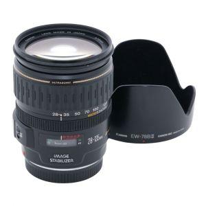 Canon EF 28-135mm/3,5-5,6 IS, USM, (leichter Staub im Linsensystem, kein Einfluss auf Bildqualität), Sonnenblende