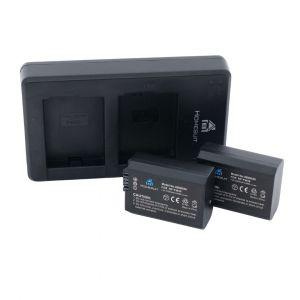 Sony Fremdhersteller Ladegerät, für NP-FW50 Akku, inkl. 2x NP-FW50 Akku, inkl. 20% MwSt.