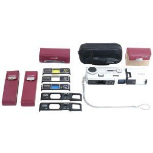 Minolta 16MGS Set mit Blitz. Tasche. Filter, Nahlinsen (Defekt, Bastlergerät), inkl. 20% MwSt.