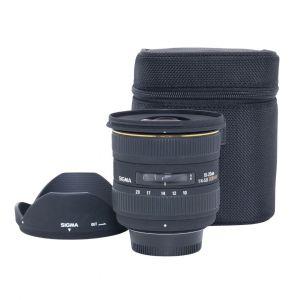 Sigma AF 10-20mm/4-5,6 DC, HSM, Sonnenblende, Köcher, für Nikon DX