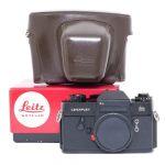 Leica Leicaflex SL Gehäuse. Sn.1341006, ArtNr.10012, (Top Zustand), + Original Ledertasche, Riemen, Verpackung