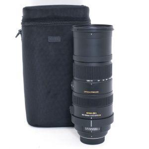 Sigma AF 150-500mm/5-6,3 DG, APO, HSM, Sonnenblende, Köcher, für Nikon FX