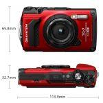 OM SYSTEM TG-7 rot Adventure Kit Digitalkamera inkl. 2 Akkus+LED Light