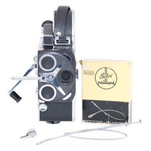 Paillard Bolex H16T Filmkamera, Sn.151755, mit Bolex Fernausöser, Adapter und Drahtauslöser