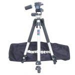 Manfrotto 190 CL Stativ Alu, mit Manfrotto 141RC Drei-Wege-Neiger, Tasche, inkl. 20% MwSt.