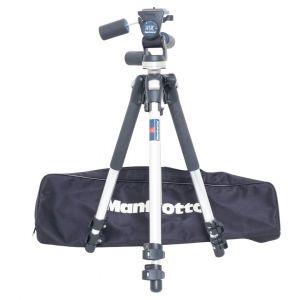 Manfrotto 190 CL Stativ Alu, mit Manfrotto 141RC Drei-Wege-Neiger, Tasche, inkl. 20% MwSt.