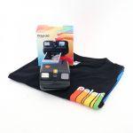 Polaroid GO Sofortbildkamera black mit Colorfolm 10 Photos Setpreis inkl. Polaoid T-Shirt (Größe L)