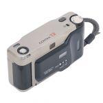 Contax T2, Kompaktkamera mit Carl Zeiss Sonnar 38mm/2,8 T* (ohne Blitzzuschaltung volle Funktion, mit Blitz nach mehreren Aufnahmen hintereinander Systemfehler), Datenrückwand, Tasche