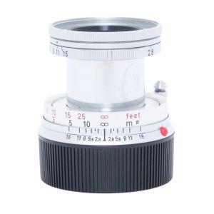 Leica M Elmar 50mm/2,8 silber, Sn.2237751, (Vergütung im Oasch), Deckel