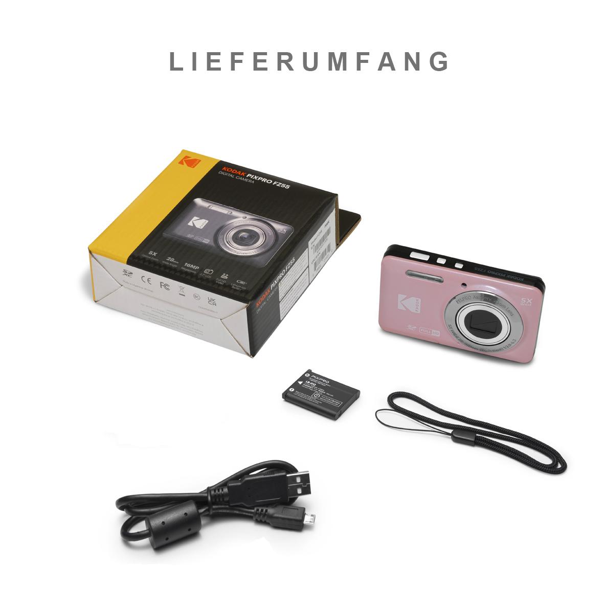 Kodak FZ55 Digitalkamera, pink – Bild 6