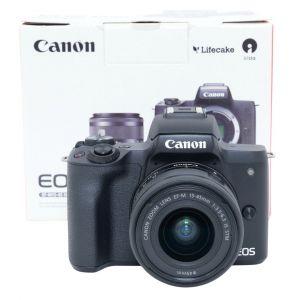 Canon EOS M50 Gehäuse (unter 1000 Auslösungen) + EF-M 15-45mm/3,5-6,3 IS, STM, OVP