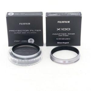 Weather-Resistant-Kit, Adapter Ring AR-X100 + Filter PRF-4P in silber für Fujifilm X100VI, OVP, inkl. 20% MwSt.