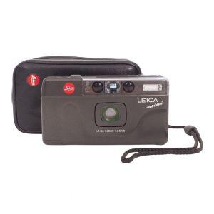 Leica Mini, Kompaktkamera, mit Leica Elmar 35mm/3,5, Tasche, Handschlaufe