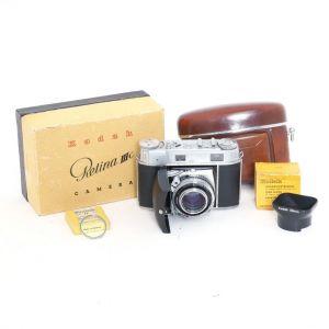 Kodak Retina III C mit Xenon C 50mm/2 inkl. Belichtungsmesser (funktionsfähig), OVP, Tasche, Sonnenblende