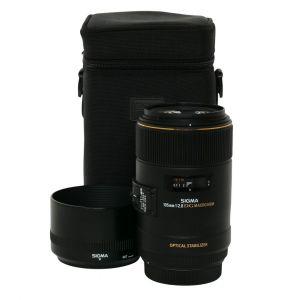 Sigma AF 105mm/2,8 Macro, HSM, OS, für Canon EF, Köcher, Sonnenblende