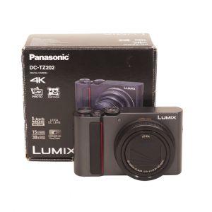 Panasonic Lumix DC-TZ202, Digitalkamera, OVP, 2. Akku