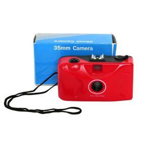 Analogkamera 35mm Camera Free Fokus Rot, OVP, inkl 20% MwSt.