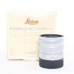 Leica M Summilux 50mm/1,4 Sn.3760026, ArtNr.11856, silbern verchromt, OVP