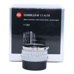Leica M Summilux 35mm/1,4 silber verchromt “Steel Rim” Sn.04917014, ArtNr.11301, 6 Bit codiert, OVP, 6 Monate Garantie
