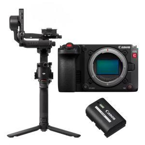 Canon EOS C50 Gehäuse + LP-E6P Akku + DJI RS5 Gimbal