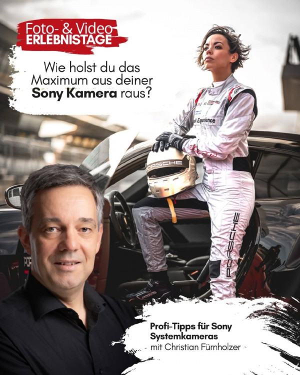 📸 Profi-Tipps für Sony Systemkameras – mit Christian Fuernholzer fuernholzer_photographyIm Rahmen der Foto- & Videoerlebnistage zeigt dir Christian Fuernholzer, wie du mit deiner Sony Kamera fantastische Ergebnisse erzielst – direkt aus der Praxis für die Praxis. 💡

Ob rasante Motorrad-Action, filigrane Naturmotive wie Vögel und Blüten oder detailreiche Autofotografie – der erfahrene Fotograf weiß genau, worauf es ankommt.
Mit einfachen Einstellungen und cleveren Tricks wirst du bessere Bilder machen – ganz egal, ob du gerade anfängst oder schon mittendrin bist. 🚀

📍 Für Anfänger & Fortgeschrittene
📆 Am Samstag live vor Ort
ℹ️ Weitere Infos folgen auf www.digitalcameragraz.at

dcgerlebnistage sony