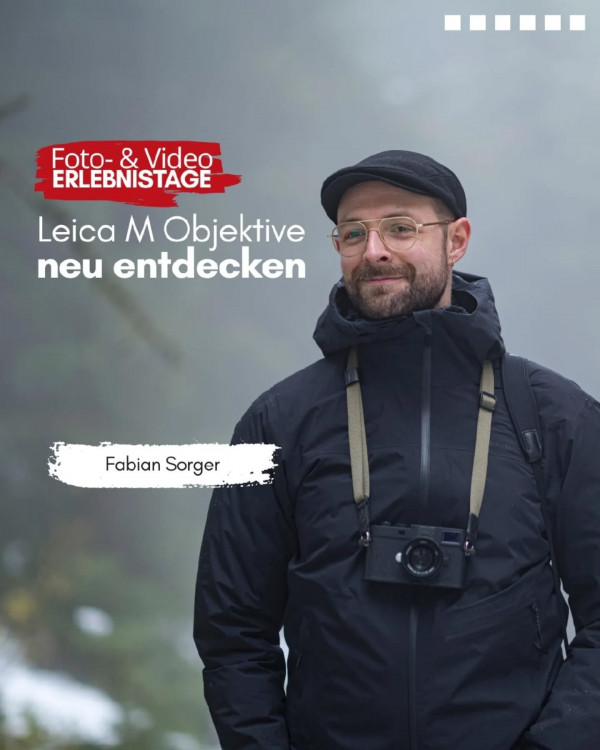 📷 Zwei Workshops. Eine Leidenschaft: Leica erleben mit Fabian Sorger.Im Rahmen der Foto- & Videoerlebnistage erwarten dich gleich zwei einzigartige Gelegenheiten, Leica auf eine ganz besondere Weise zu erleben – gemeinsam mit Leica Ambassador Fabian Sorger.

🌆 Workshop 1: Leica Fotowalk
Freitag, 13.06. um 16:00-17:30 Uhr
Spontane Begegnungen, stille Augenblicke, kraftvolle Szenen – Leica Kameras fangen echte Momente ein. Begib dich mit uns auf einen Fotowalk durch die Stadt und entdecke deine persönliche Bildsprache.
📸 Vor Ort zum Ausprobieren:
🔹 Leica D-Lux
🔹 Leica Q
🔹 Leica M
Einfach mitmachen, leihen, losziehen. Alles, was du brauchst: dein Blick für den Moment.

🔍 Workshop 2: Leica M-Objektive neu entdecken
Samstag, 14.06. von 09:00-10:30 Uhr
Tauche ein in die Magie der legendären Leica M-Objektive – diesmal kombiniert mit der modernen Präzision der SL3 und SL3-S. Diese Kombination vereint klassische Bildästhetik mit aktueller Technik – ein Must für alle, die Fotografie nicht nur sehen, sondern spüren wollen.
📸 Zum Testen bereit:
🔹 Leica M-Objektive
🔹 Leica SL3 & SL3-S

Beide Workshops werden von Fabian Sorger begleitet, der dir mit seinem Know-how zur Seite steht und dir zeigt, wie du Leica wirklich erlebst.

📍Alle Leihgeräte stehen vor Ort zur Verfügung. Sei dabei – und finde deine Leica Momente.

Die Teilnahme ist kostenlos und es sind nur begrenzt Plätze verfügbar. Melde dich unter officedigitalcameragraz.at an, um teilzunehmen!